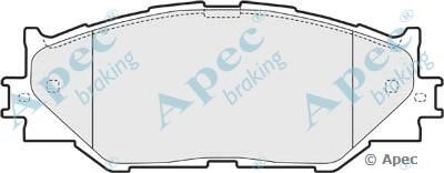 APEC BRAKING pad1586 -  Комплект тормозных колодок, дисковый тормоз